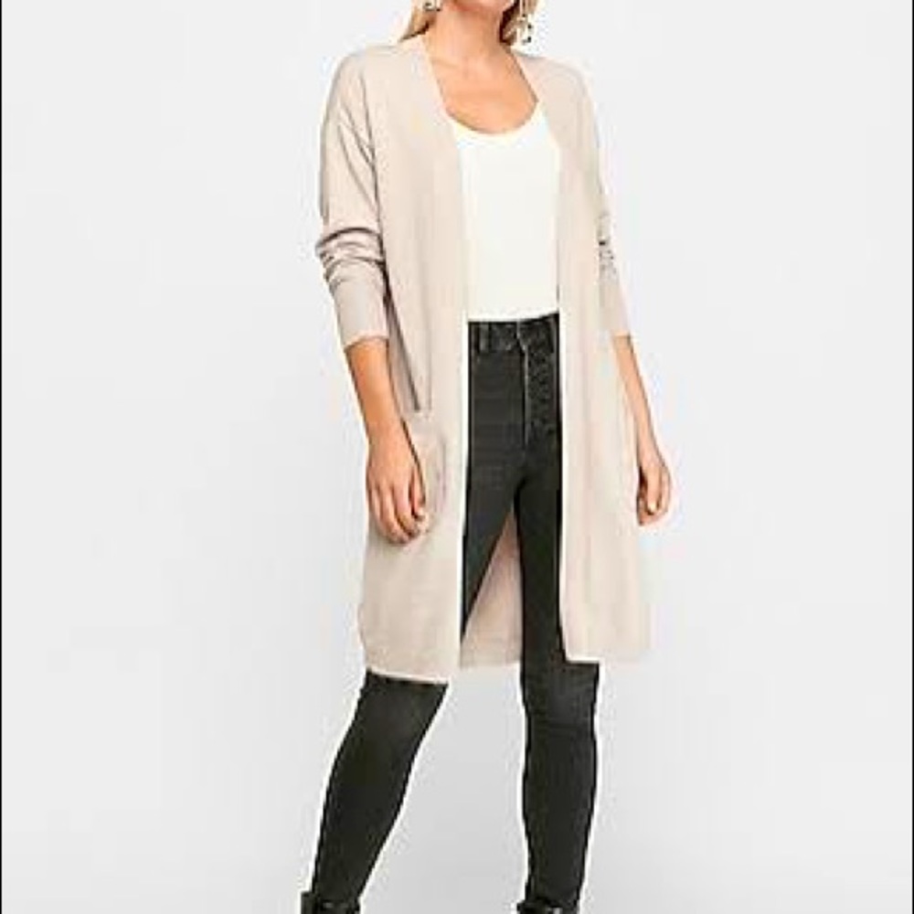 Zara Long Linen Cardigan